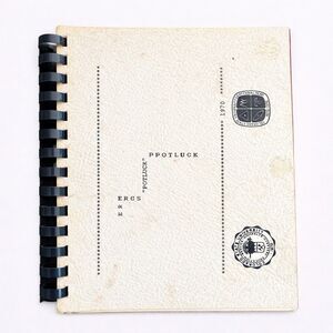 1970 CSU Potluck Recipes Cookbook Colorado State Univ Vintage Spiral Book